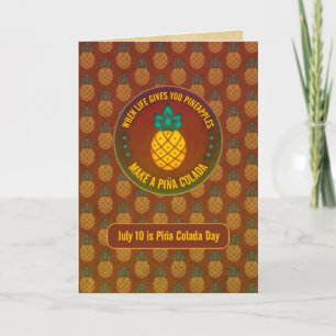 Piña Colada Day - Text Customisable  Holiday Card