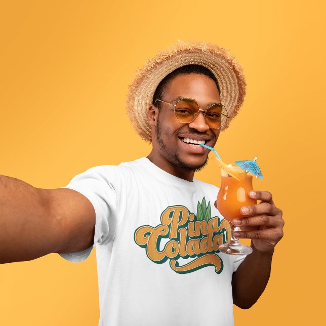 Pina Colada Party Lover Summer Drink Cocktail T-Shirt (Creator Uploaded)
