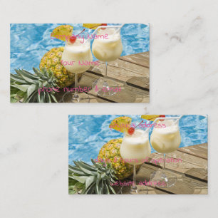piña colada pineapple business card