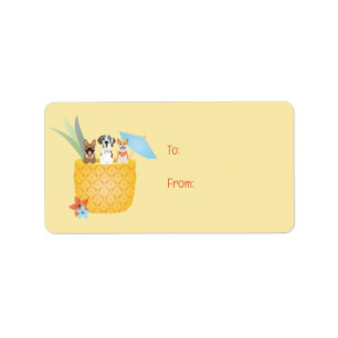 Pina Colada Pineapple Dogs Label