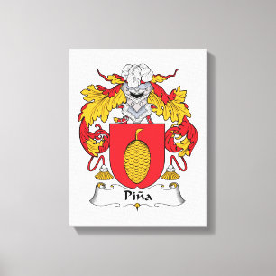 Pina Family Crest Canvas Print