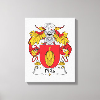 Pina Family Crest Canvas Print
