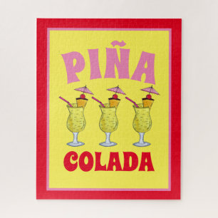 Pina Piña Colada Puerto Rican Pineapple Cocktail Jigsaw Puzzle