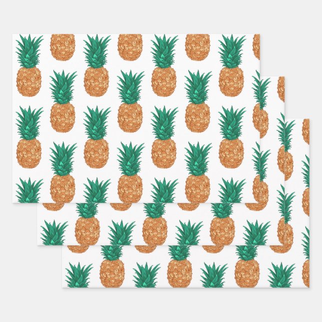 Pinapples Wrapping Paper Sheet (Set)