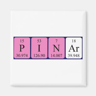 Pinar periodic table name magnet