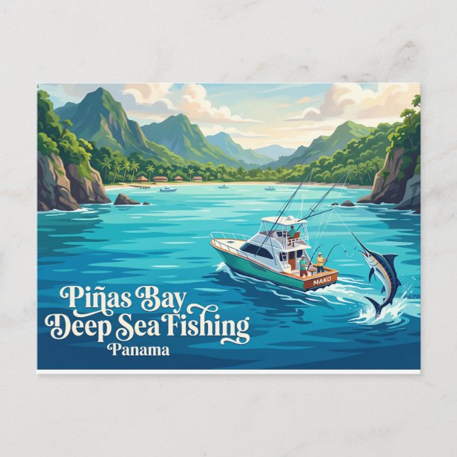 Piñas Bay, Panama Panama Postcard (Front)