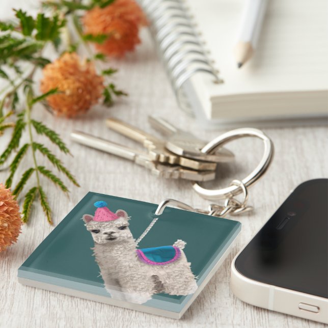 Pinata Alpaca Key Ring (Front Right)