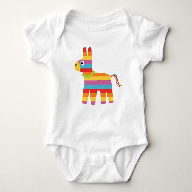 Pinata Cinco de Mayo Baby's One Piece t-shirt Baby Bodysuit (Front)