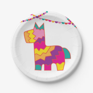 Pinata Fiesta Birthday Piñata Cinco De Mayo Plate