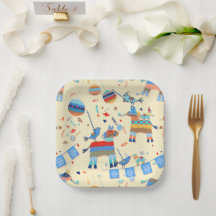 Pinata Party Paper Plates