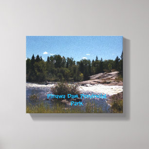 Pinawa Channel Canvas Print