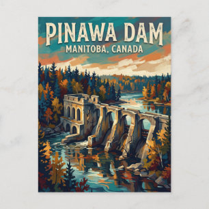 Pinawa Dam Canada Postcard