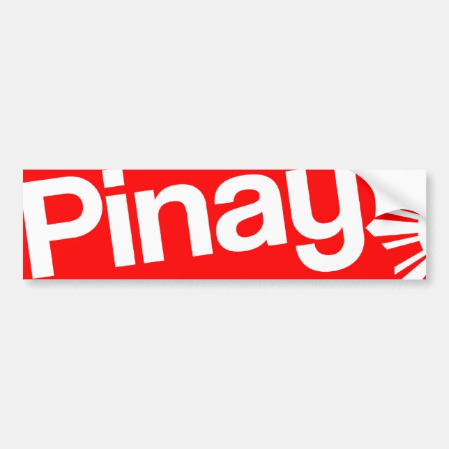 Pinay Bumper Sticker (Front)