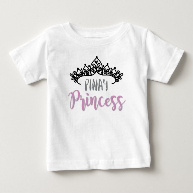 Pinay Princess with Tiara Baby T-Shirt (Front)