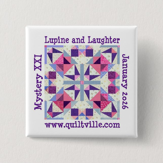 Pinback Button for Lupine and Laughter (Front)