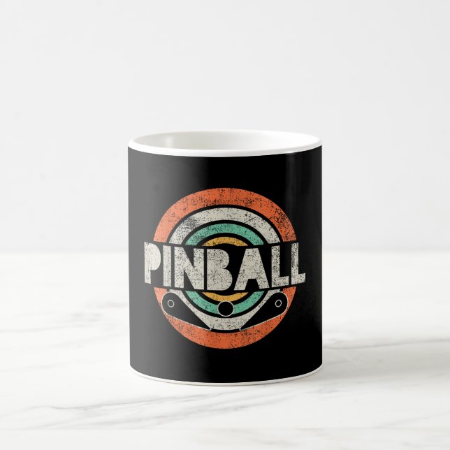 Pinball Game Vintage Coffee Mug (Center)