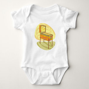 Pinball machine baby bodysuit