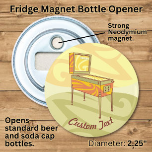 Pinball machine bottle opener