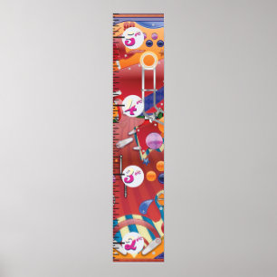 Pinball Machine Growth Chart. Poster