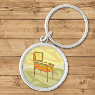Pinball machine key ring
