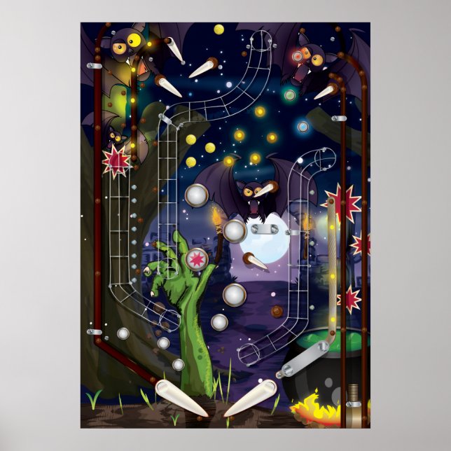 Pinball Machine Poster (Front)