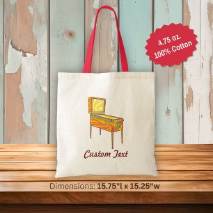 Pinball machine tote bag
