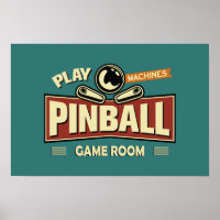 Pinball Machines Game Room Poster #17