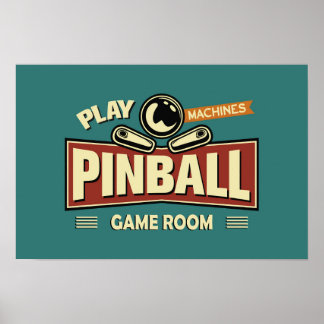 Pinball Machines Game Room Poster #17