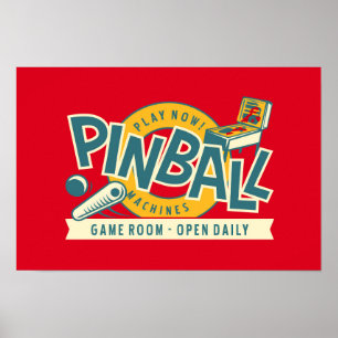 Pinball Machines Game Room Poster #18