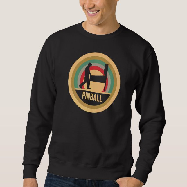 Pinball Retro Arcade Pinball Sweatshirt (Front)