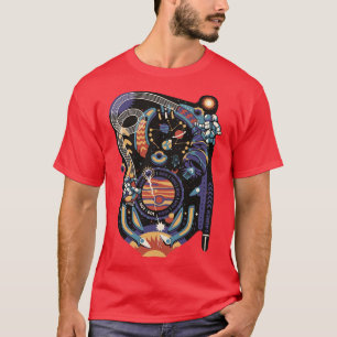 Pinball Space Machine Light by Tobe Fonseca T-Shirt