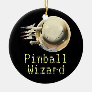 Pinball Wizard Ceramic Tree Decoration
