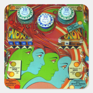 Pinball Wizard II Square Sticker