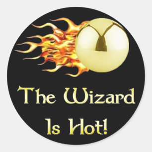 Pinball Wizard Is Hot Classic Round Sticker