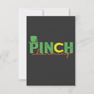 Pinch CHarming Funny St Patrick's Day Irish Gift Invitation
