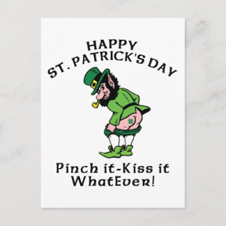 Pinch It Happy St Patrick's Day Postcard