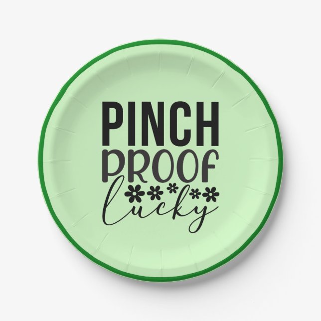 Pinch Proof Lucky-62906 Paper Plate (Front)