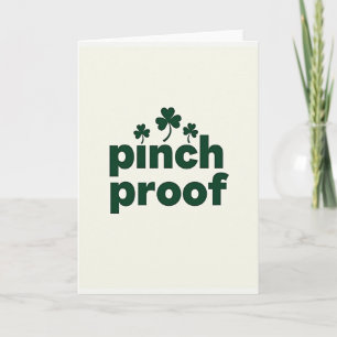 Pinch Proof Shamrock Day Card