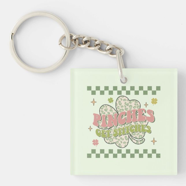 Pinches Get Stitches Key Ring (Front)