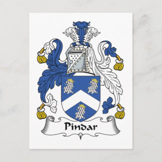 Pindar Family Crest Postcard