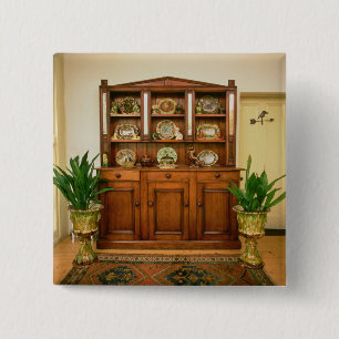 Pine and cedar dresser 15 cm square badge