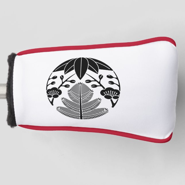 Pine bamboo ume golf head cover (Front)