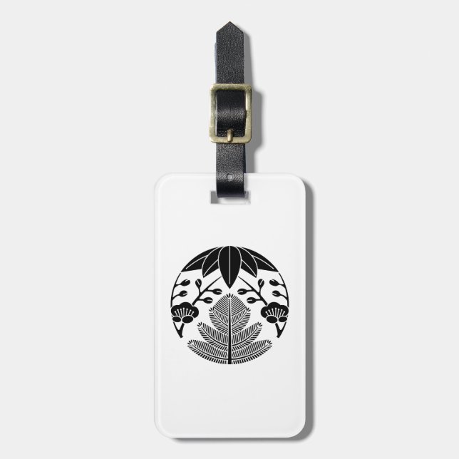 Pine bamboo ume luggage tag (Front Vertical)
