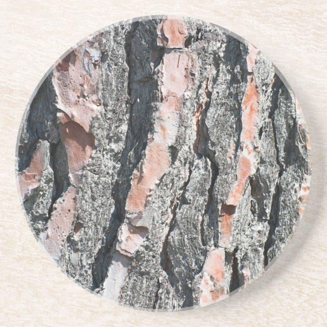 Pine bark pattern coaster (Front)