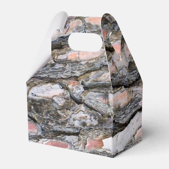 Pine bark pattern favour box (Back Side)