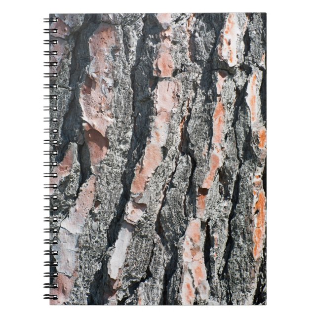 Pine bark pattern notebook (Front)