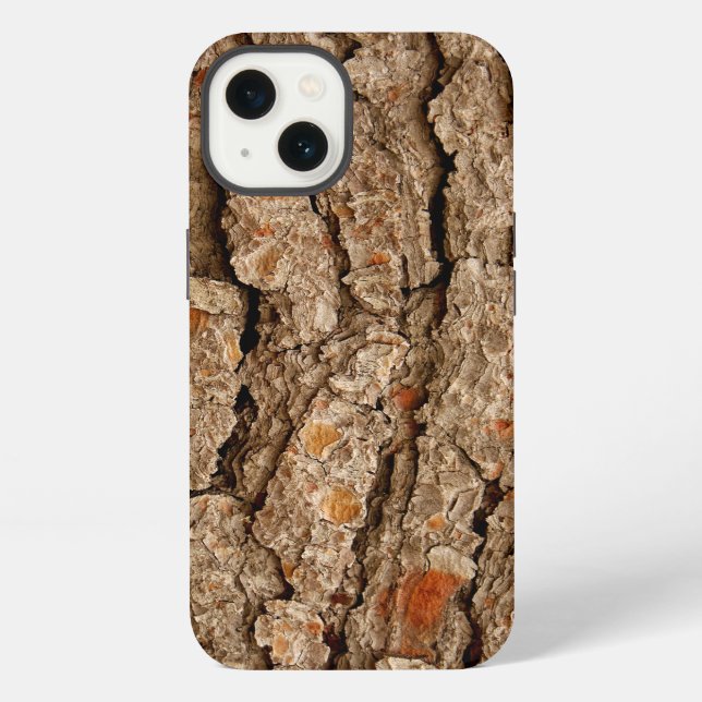 Pine Bark Texture iPhone Case (Back)