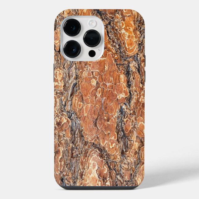 Pine Bark Texture  iPhone Case (Back)