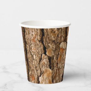 Pine Bark Texture Paper Cups