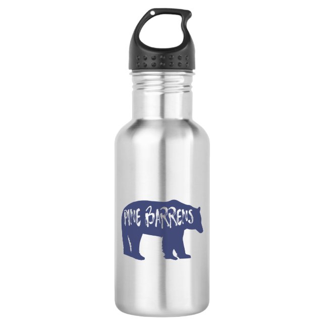 Pine Barrens Bear 532 Ml Water Bottle (Front)
